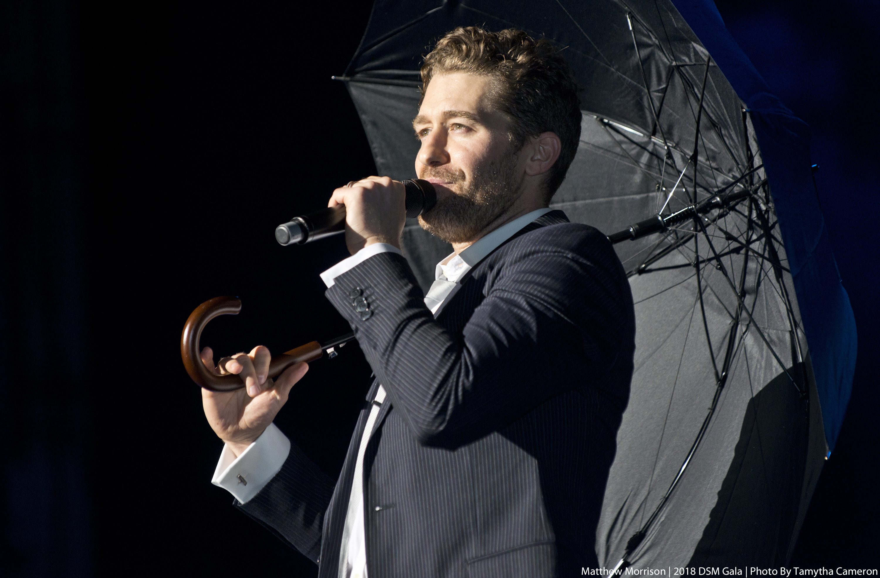 Matthew Morrison performing at 2018 DSM Gala